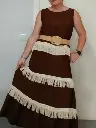 Vestido de flecos